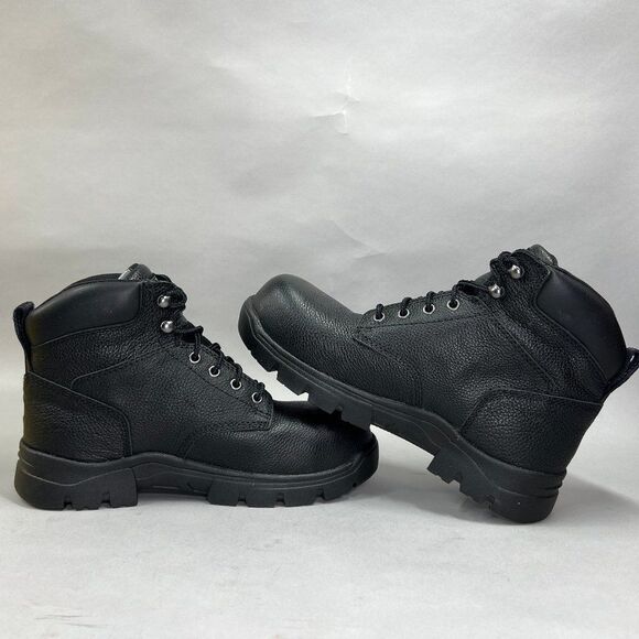 Carolina Circuit 6” Boots Men\'s 9 Black Leather Composite‎ Toe Waterproof Work main image 9